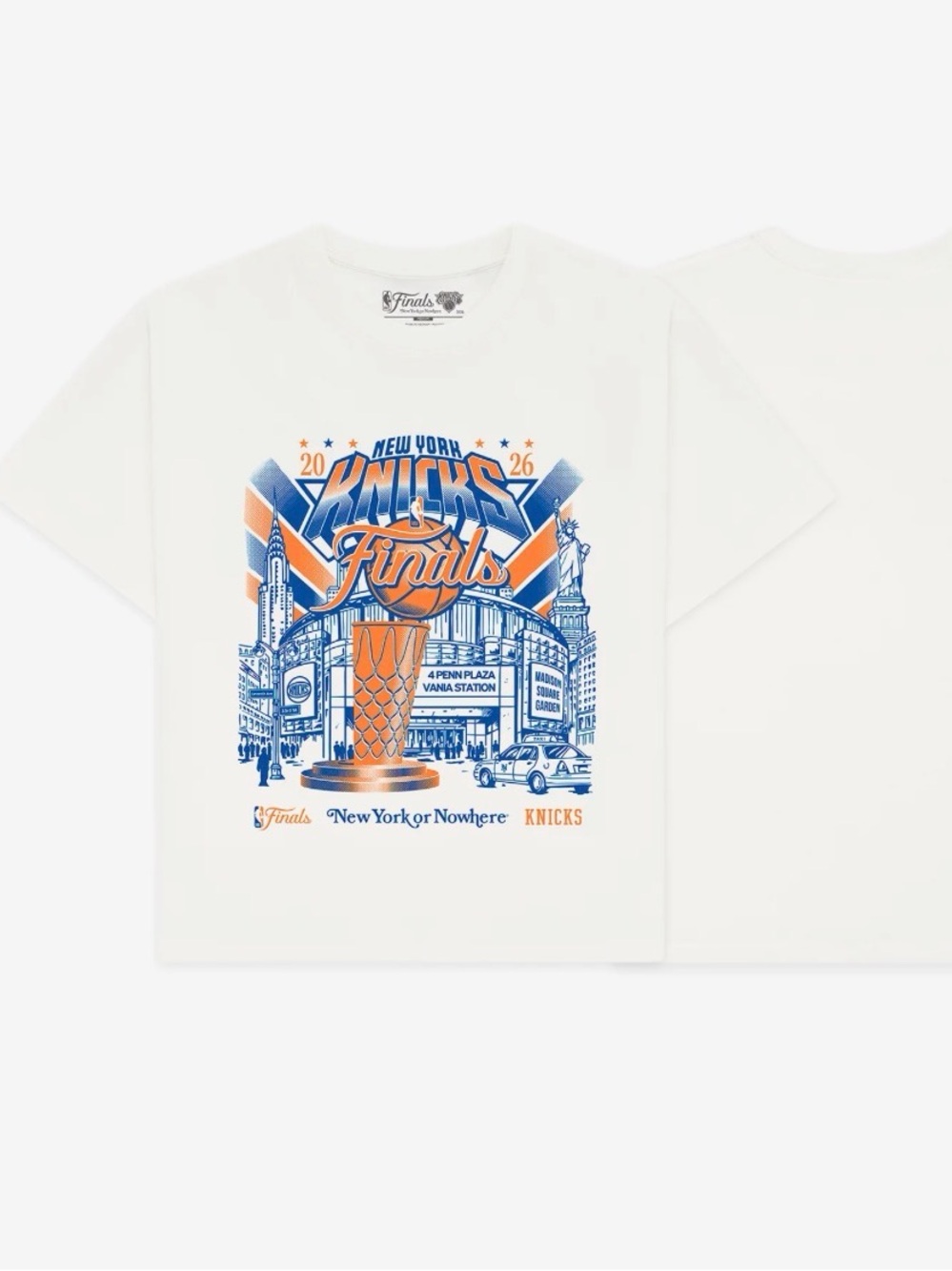 New York or Nowhere Knicks Finals Graphic Tee - White